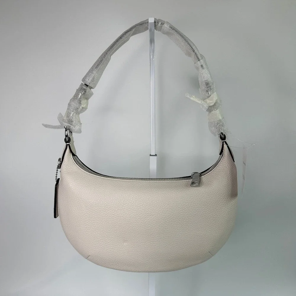 Coach Payton Hobo Chalk White Pebbled Leather Shoulder Bag NEW